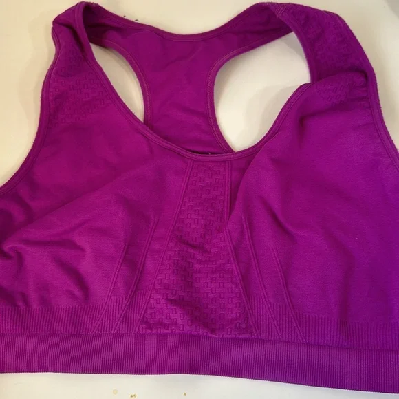 4 piece bundle sports bra bundle size extra large black gray purple non wire